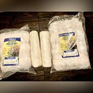 Four 328 ft Hortonova Trellis Netting